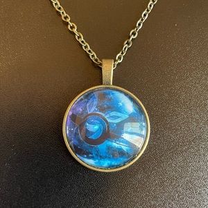 Pokemon glaceon necklace